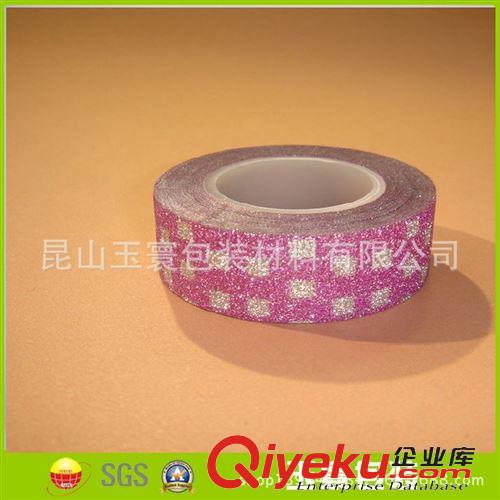 金蔥膠帶 批發(fā)PP金蔥膜膠帶 閃粉膠帶花束膠帶原始圖片2