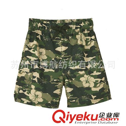 桃皮絨面料系列 桃皮絨印花 沙灘褲面料
