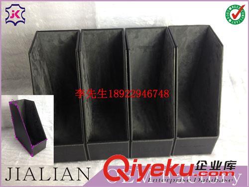 辦公皮具產(chǎn)品 現(xiàn)貨批發(fā)黑色仿zpgd辦公用品單隔文件夾原始圖片2