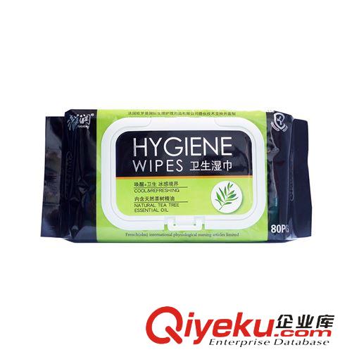 零售通 零售通 清花润 HYGIENE WIPES 茶树精油卫生湿巾80片 可供商超