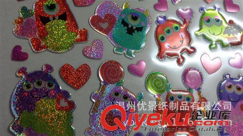 貼紙系列 3D水晶立體貼紙 可愛(ài)卡通滴塑貼 鐳射滴膠貼 幼兒園獎(jiǎng)勵(lì)貼紙?jiān)紙D片3