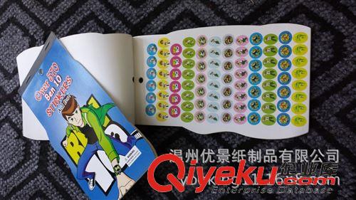 貼紙本、便簽系列 廠家熱銷外貿(mào)stickers  卡通貼紙 異形貼紙本 幼兒園表揚(yáng)卡通貼紙