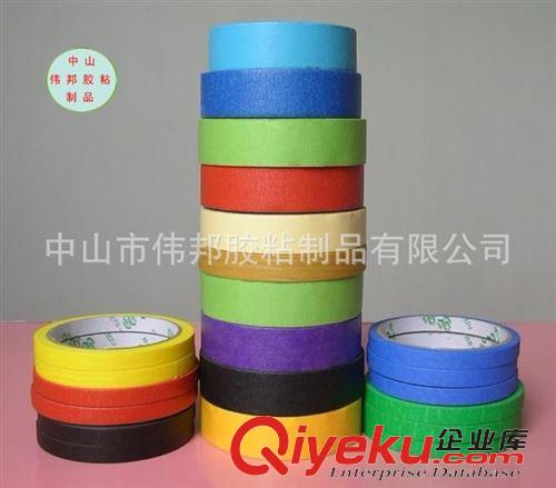 精品推薦 廠家提供 工業(yè)耐高溫密封美紋膠帶 白色美紋紙膠帶噴漆原始圖片2