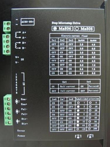 步進驅(qū)動器 廠家直賣MA806系列兩相步進驅(qū)動器，切管機專用細分步進驅(qū)動器