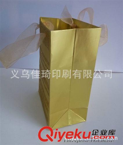 熱銷產品 2013年新款購物袋紙袋 金色鋁箔手提購物紙袋子原始圖片2