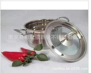 火鍋系列 豪華gd不銹鋼直角湯鍋|復底湯鍋|全鋼湯鍋|電器贈品，電信禮品原始圖片2