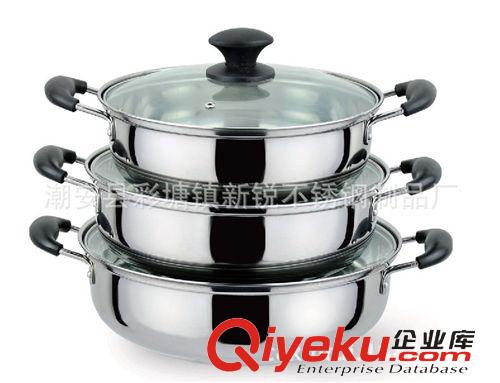 火鍋系列 不銹鋼特厚帶磁火鍋 邊爐鍋電磁爐 煤氣爐 電陶爐通用 禮品鍋原始圖片2