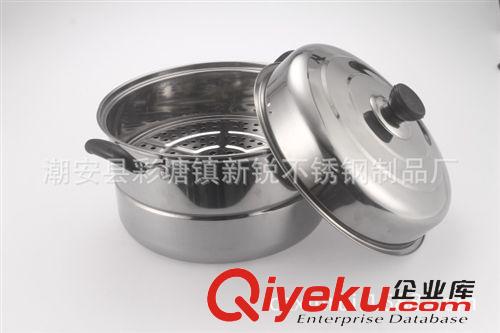 湯鍋系列 廠家直銷不銹鋼1厘帶磁加厚單蓖蒸鍋禮品促銷28-32CM原始圖片2