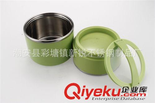 飯盒系列 新奇特不銹鋼可視加深螺口2層飯盒保溫便當盒冰熱桶禮品促銷原始圖片2