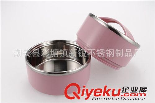 飯盒系列 創(chuàng)意禮品不銹鋼可視2層保溫飯盒儲物桶 密封罐 多用保鮮盒贈品原始圖片3