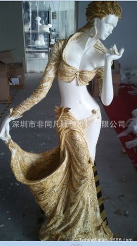 花插，花瓶，花器 美女花插 樹(shù)脂電鍍工藝品 酒店KTV用品  工程軟裝 gd家居飾品