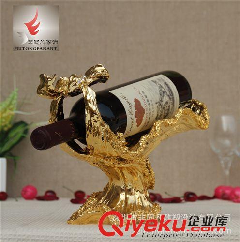 酒架 玫瑰情结欧式奢华精品时尚创意酒具红酒架新房样板房软装饰摆件