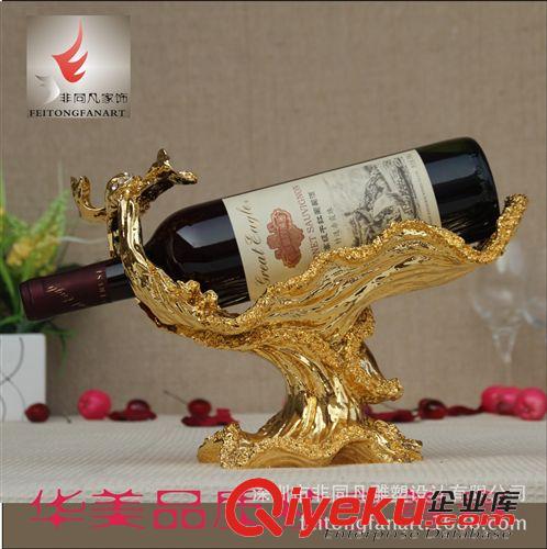 酒架 玫瑰情结欧式奢华精品时尚创意酒具红酒架新房样板房软装饰摆件