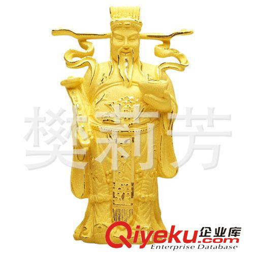 絨沙金工藝品 廠家供應(yīng)絨沙金工藝品  保險禮品 黃金擺件  飄帶財神