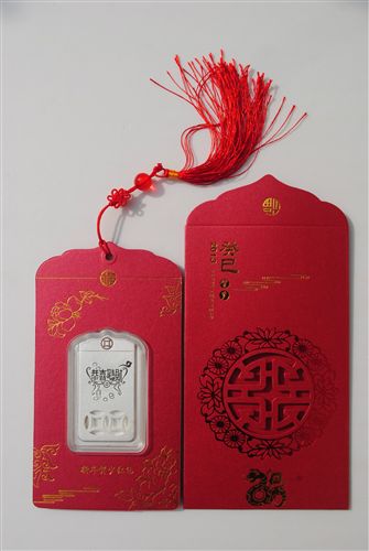 賀歲禮品 gd紅包 內(nèi)有50g銀 送朋友閨蜜結(jié)婚禮物 純銀紅包 利是壓歲錢