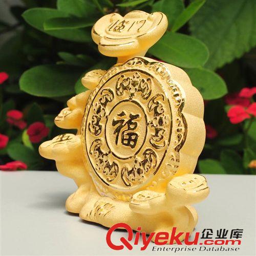 喜慶婚慶 絨沙金月餅五福臨門(mén) 黃金擺件工藝品中秋送禮月餅 tj促銷(xiāo)工藝品原始圖片2