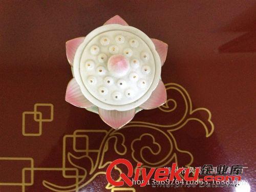 圣水杯 國藝陶瓷 精品玉瓷紅蓮白釉圣水杯套 禮品陶瓷工藝品原始圖片2