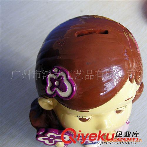 人物擺件 廠家加工樹(shù)脂工藝禮品 家用擺件 日本名族風(fēng)情 存錢罐原始圖片3