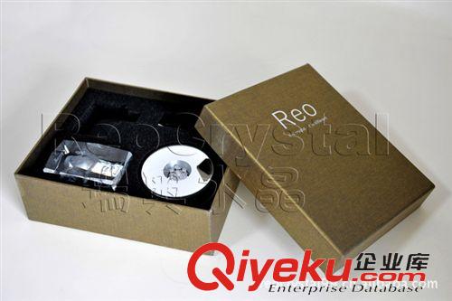 12生肖 瑞奧七彩旋轉3D水晶內雕蛇 12生肖 可定制簽名logo