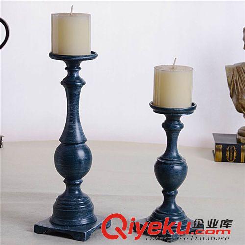 美式燭臺 浪漫紅色燭臺禮品工藝品套二樹脂擺件美式家居精美禮物廠家直銷