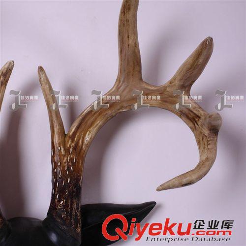  美式壁掛 美式復(fù)古動(dòng)物頭壁掛家居飾品 樹脂創(chuàng)意牛頭壁掛壁飾家居裝飾品原始圖片2
