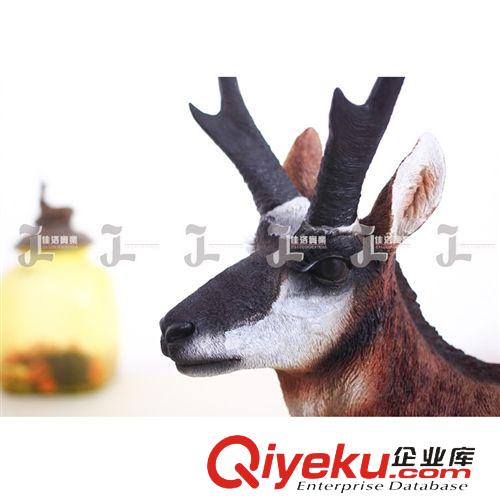 美式動物擺件 美式玄關雕塑擺件創(chuàng)意家居擺飾歐式樹脂鹿頭工藝品抽象客廳裝飾原始圖片3