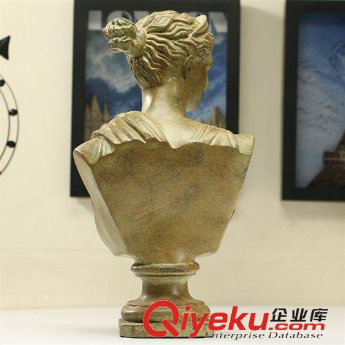 美式人物擺件 斷臂頭像女神人物雕像擺飾歐式家居裝飾品家居飾品客廳擺件工藝品原始圖片2