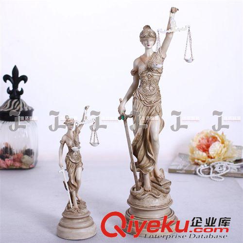 美式人物擺件 正義女神擺飾歐式古典家居裝飾品樹脂工藝品擺設擺件工藝品批發原始圖片2