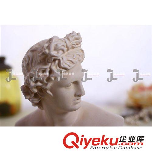 美式人物擺件 大衛頭像雕塑歐式家居人物擺飾 樹脂工藝品飾品擺件人像雕刻擺設原始圖片3