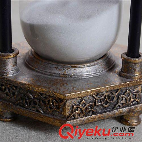 美式沙漏流沙 美式創(chuàng)意六角大沙漏 創(chuàng)意沙漏計(jì)時(shí)器  美式擺件禮物禮品 工藝品原始圖片3