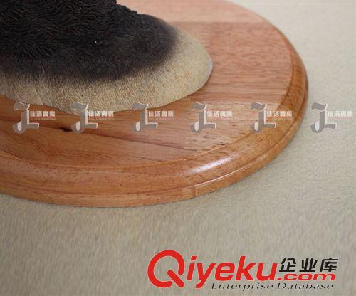 壁掛 壁爐  壁飾 復古工藝品美式鄉村 壁飾壁掛 鹿頭墻飾掛件 橡木底盤原始圖片3