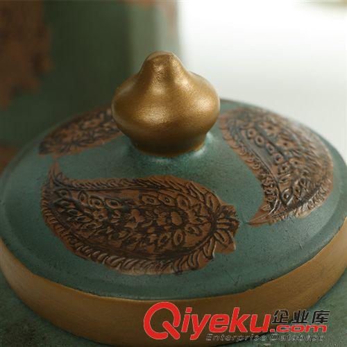 創(chuàng)意裝飾罐 裝飾罐儲物罐 gd美式鄉(xiāng)村樣板房樹脂工藝品擺件裝飾品廠家直銷原始圖片2