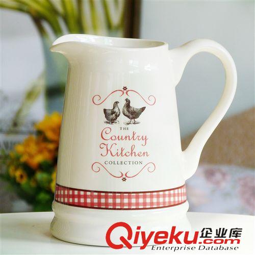 2014年12月上新 批發(fā)供應(yīng)陶瓷工藝品地中海田園家居飾品陶瓷花瓶壺插小清新有釉面