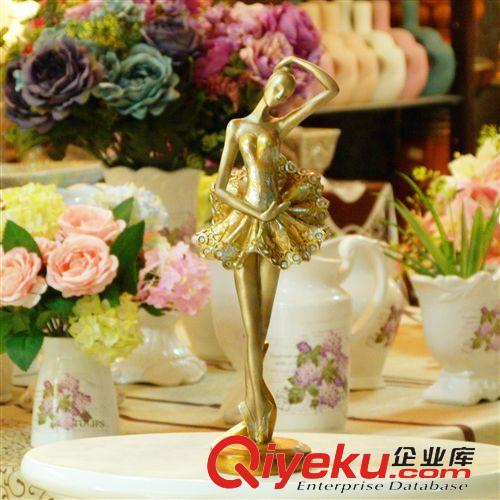 2014年11月上新 歐式家居樹脂人物古銅色芭蕾少女擺件酒柜裝飾藝術品精品點貨源