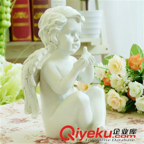 2014年10月上新 歐式創(chuàng)意禮品樹脂人物擺件工藝品家居飾品田園小天使丘比特花園原始圖片2