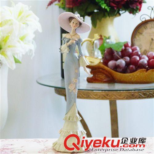 2014年10月上新 批發(fā)樹(shù)脂工藝裝飾品人物西洋美女貴婦彩繪擺件家居飾品精美店貨源原始圖片2
