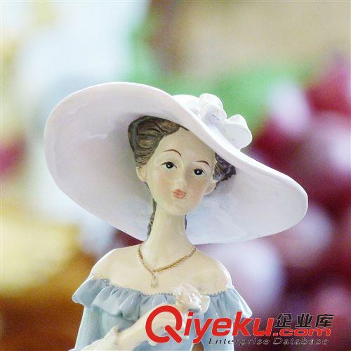 2014年10月上新 批發(fā)樹(shù)脂工藝裝飾品人物西洋美女貴婦彩繪擺件家居飾品精美店貨源原始圖片3