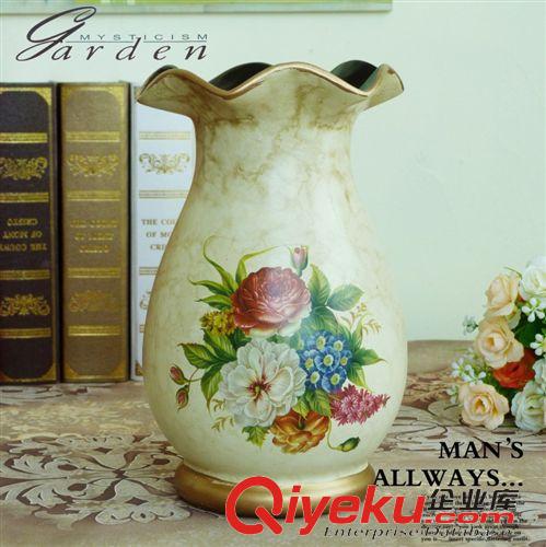 陶瓷花瓶花盆 生產批發供應復古做舊歐式田園陶瓷花瓶擺件 工藝品 混批原始圖片2