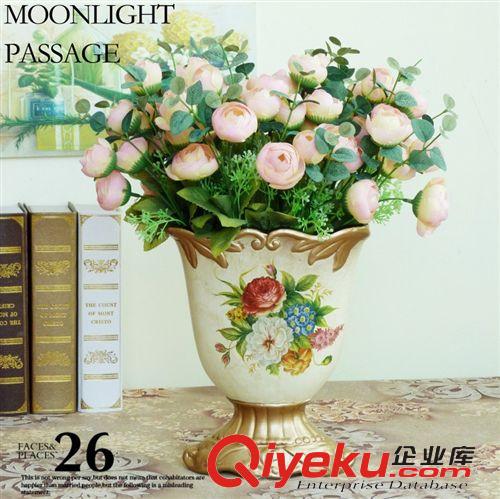 低溫花瓶 批發歐式家居飾品花瓶田園擺件工藝品陶瓷擺件家居工藝