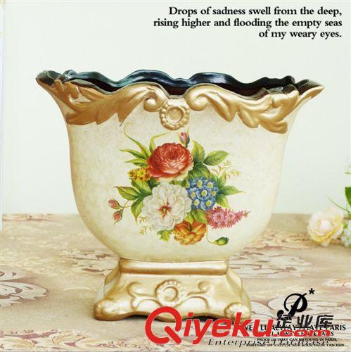 低溫花瓶 批發生產供應田園復古歐式干花陶瓷花瓶家居飾品 花藝裝飾品