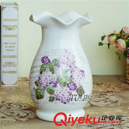 低溫花瓶 批發供應白色簡約地中海風格陶瓷花瓶 家居裝飾工藝品藝術品
