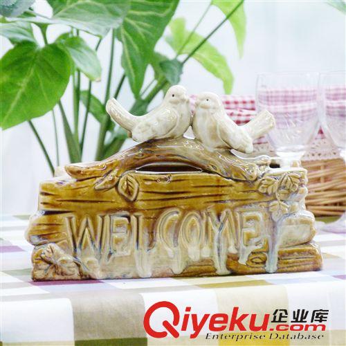 相框|首飾盒|時(shí)鐘 生產(chǎn)批發(fā)田園美式鄉(xiāng)村ZAKKA陶瓷紙巾抽收納盒工藝品裝飾擺件
