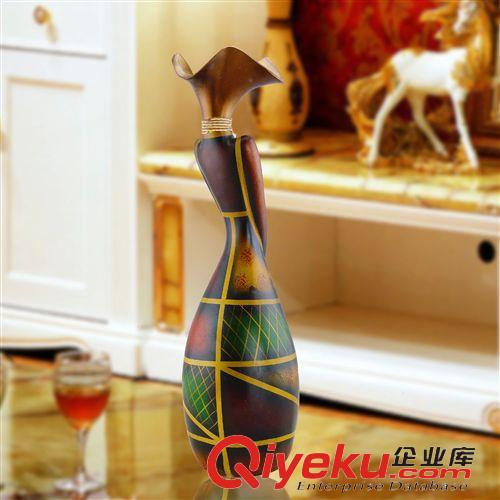 樹脂擺件 歐式裝飾工藝品花瓶擺件手繪樹脂人物美女家居飾品實(shí)用商務(wù)禮品原始圖片3