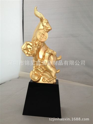 金屬工藝品 【2014新款】創(chuàng)意金屬工藝品gd禮品羊年吉祥物工藝擺件原始圖片3