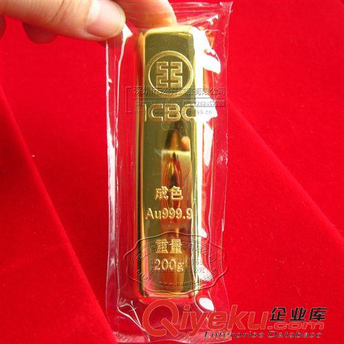 銅鍍金仿真金條/金幣 供應(yīng)工行金條 2009版工行金條 銅鍍金工行金條 200克工行金條