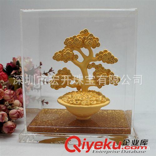 訂做款/特定產品 4501-5000 招財樹 絨沙金招財樹 四季發財招財樹 創意新款搖錢招財樹原始圖片2