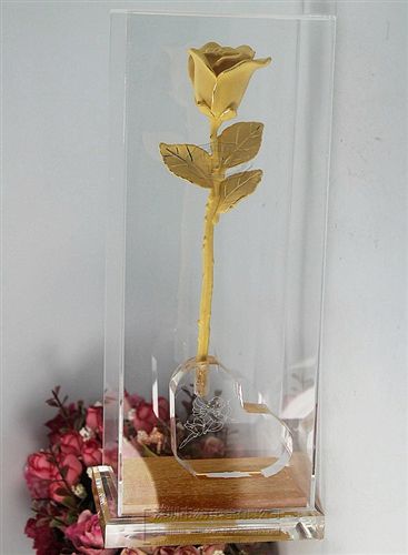 訂做款/特定產(chǎn)品 4501-5000 仿真玫瑰花 鍍真金仿真玫瑰花 情人節(jié)禮物仿真玫瑰花