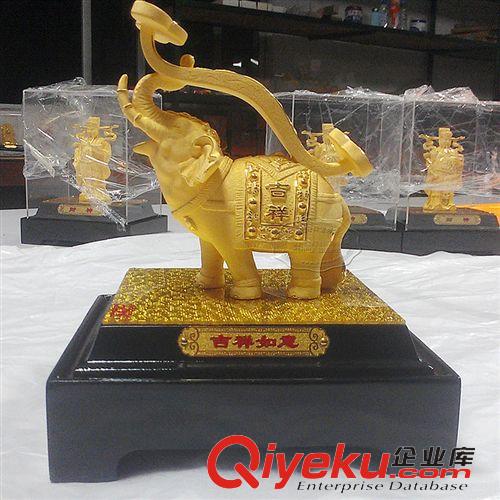 訂做款/特定產(chǎn)品 4501-5000 大象擺件 電鍍大象擺件 絨沙金大象擺件 吉祥如意大象擺件原始圖片2
