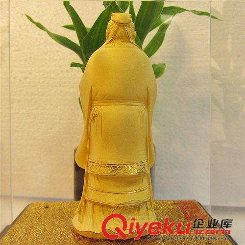 絨沙金-人物系列 4001-4500 曲陽孔子像 鍍金孔子像 仿真先師孔子像 三教神像孔子像原始圖片3