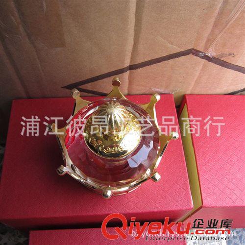 水晶香水瓶 金hg水晶香水座 gd車載汽車香水瓶汽車用品擺件原始圖片3
